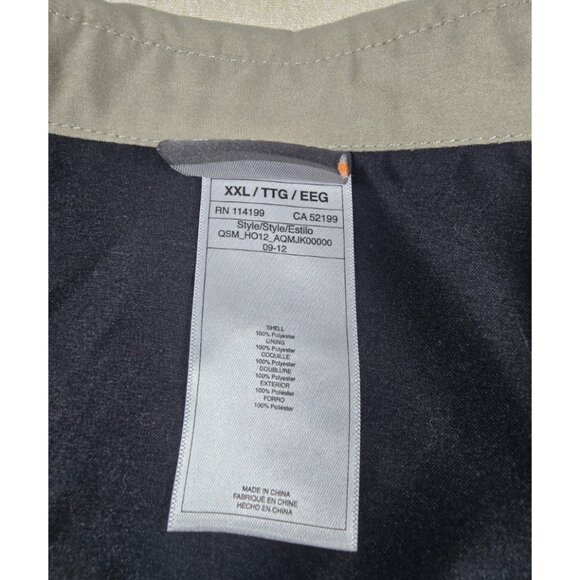 VTG Quicksilver Windbreaker Jacket Men’s XXL Brown Lightweight Full Zip 09/2012 - Picture 15 of 16